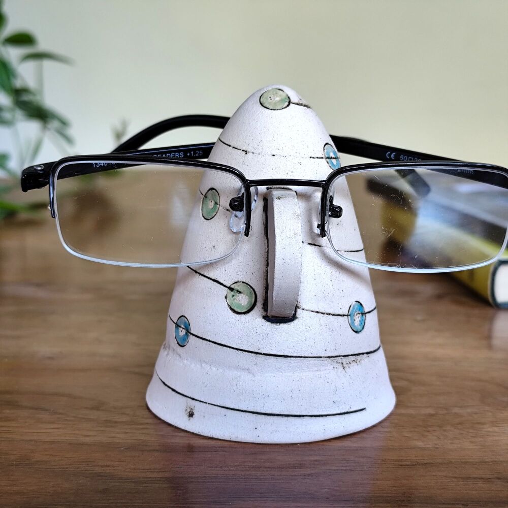 Glasses holder - Blue and green circles. SALE . . . SALE . . . from &pound;29