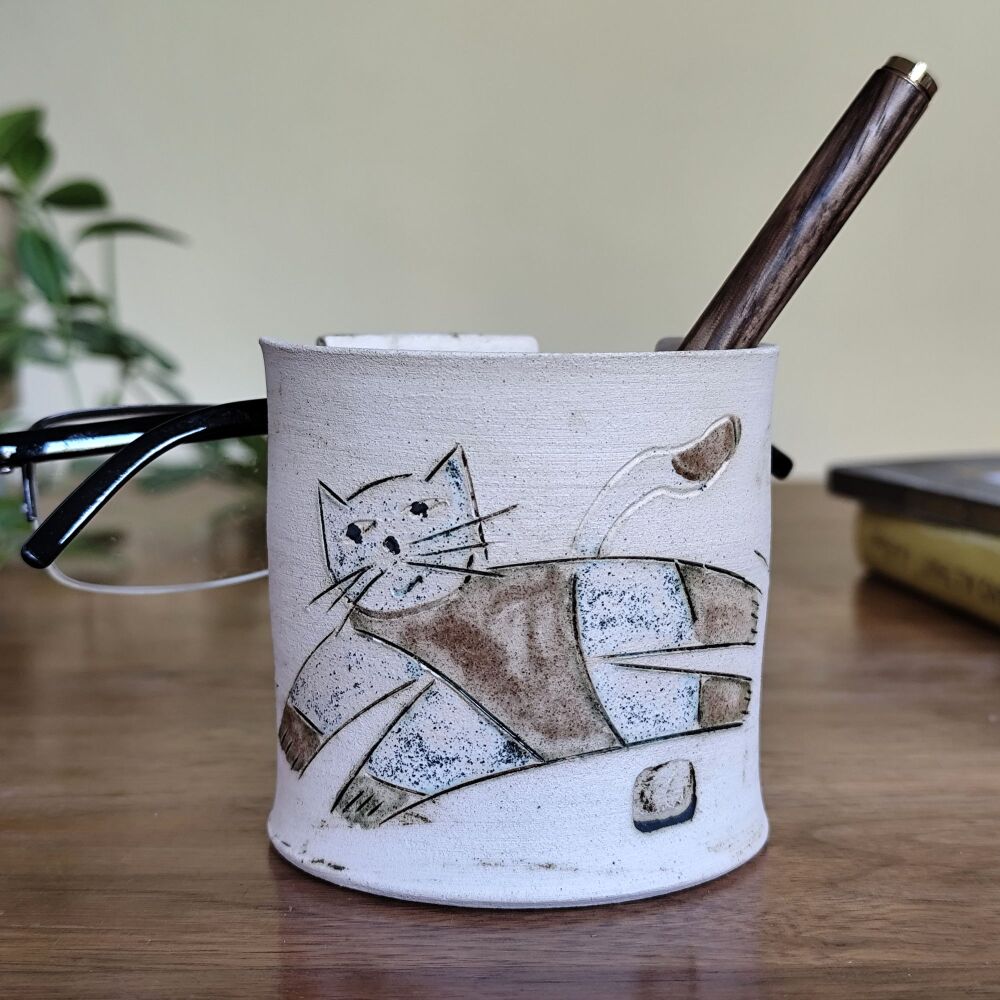 Glasses & Pencils holder - Cat . . . SALE . . . SALE . . . was &pound;28