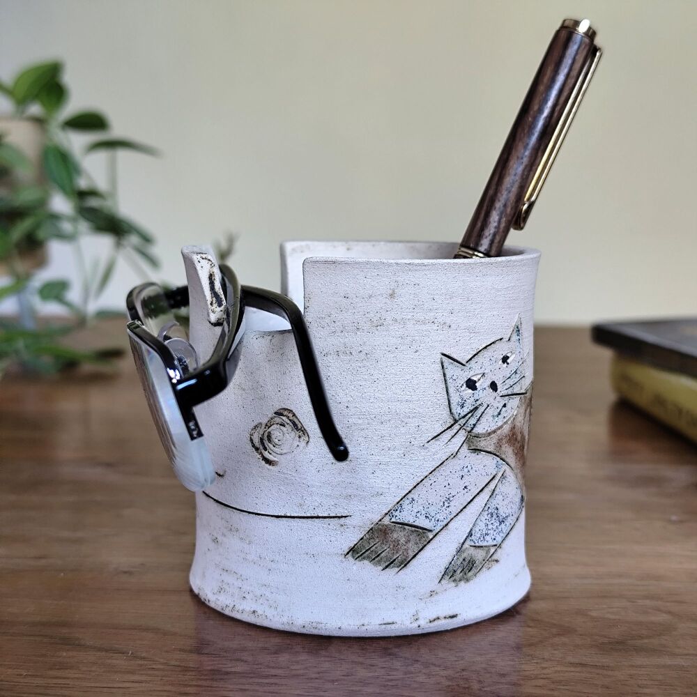 Glasses & Pencils holder - Cat . . . SALE . . . SALE . . . was &pound;28