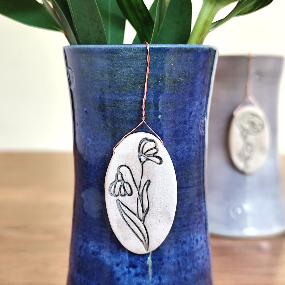 Birth Month Flower Pottery Vase