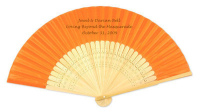 Personalised Silk Wedding Fans - Silk and Bamboo