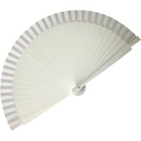 White Wedding Fan (19cm)