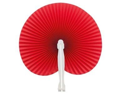 Red Hawaiian Paper Fans