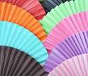Plain Coloured Paper Fans