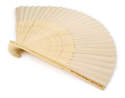 Ivory Silk & Bamboo Fans  - Personalised Handle