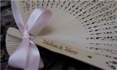 engraved sandalwood fans