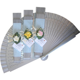 Silver Decorated Wedding Fan