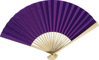 Purple Paper Hand Fans