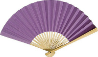 Lilac Paper Hand Fans
