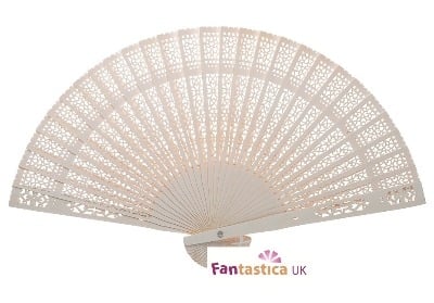 New! White Sandalwood Fan