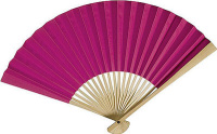 Fuchsia Paper Hand Fan