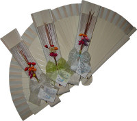 White Decorated Wedding Fan Ladies First