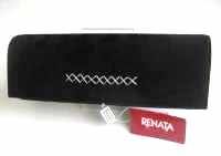 Renata Italian designer clutch bag  black velvet  
