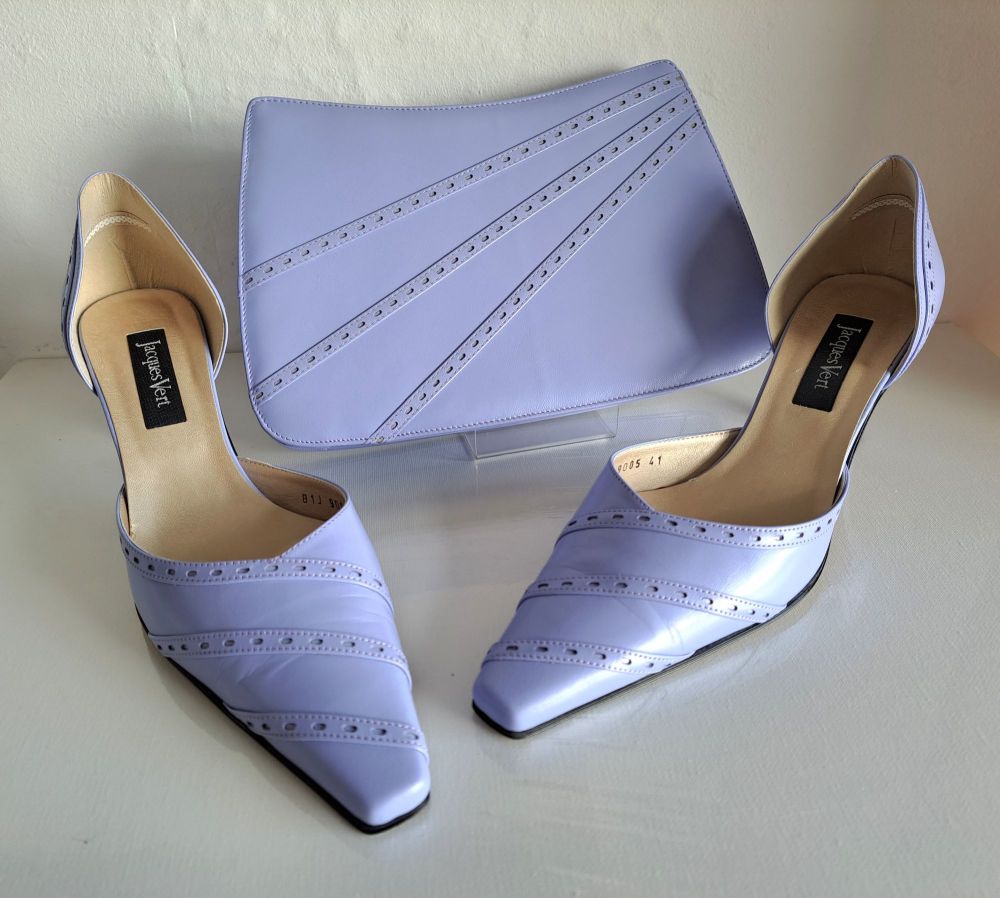 Jacques Vert mother of bride shoes lilac size 7.5