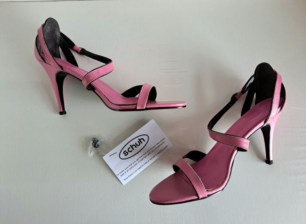 Schuh Pink  Leather Sandals Size 7