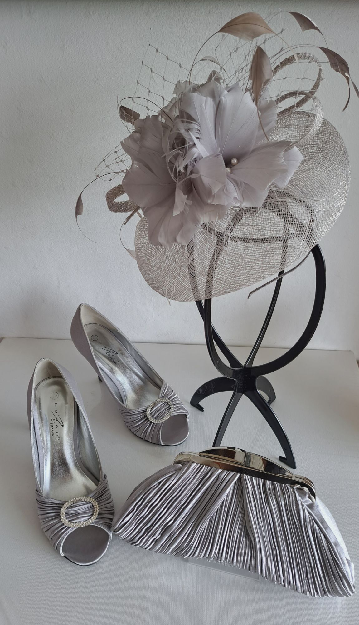Lunar shoes wholesale matching bag fascinator