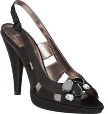 Carvela designer shoes black jewel sandal size 4 .New.boxed