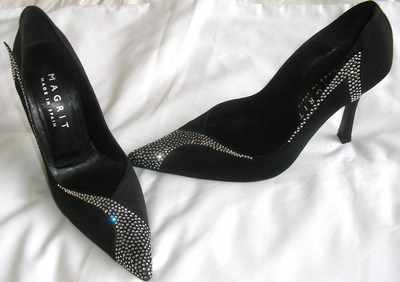 black satin shoes uk