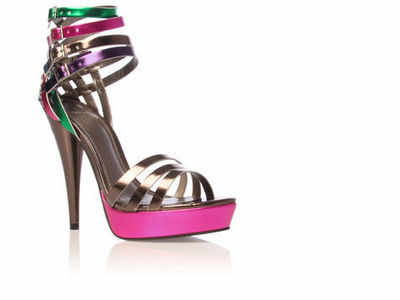 Carvela Kurt Geiger shoes Hyper metallics 5" heels size 7