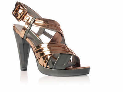 Designer shoes fashionistas Kurt Geiger bronze/grey.size 6.5