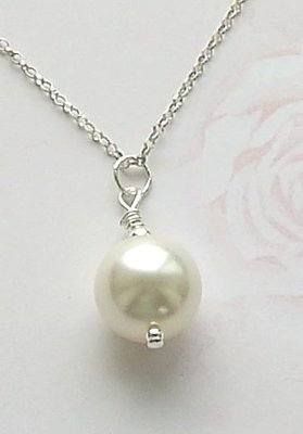 Swarovski Pearl Sterling Silver Necklace