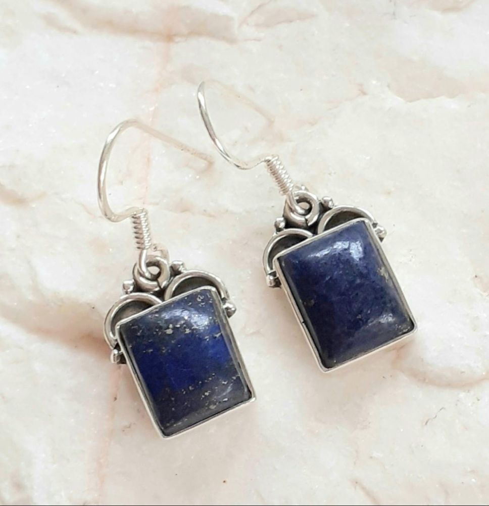Lapis Lazuli Decorative Gemstone Jewellery Earrings
