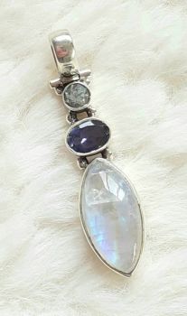 Amethyst Gemstone Jewellery Sterling Silver Pendant