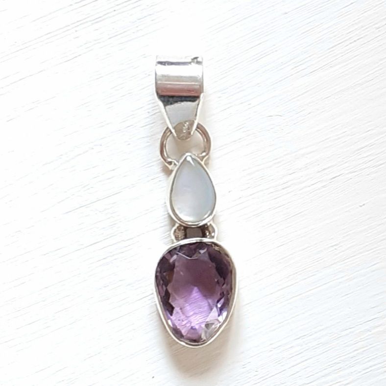 Mother Of Pearl Sterling Silver Pendant