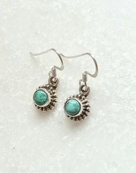 Turquoisedrop gem earrings