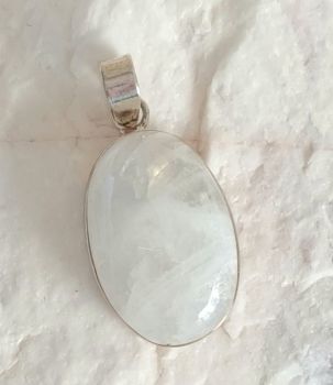 Moonstone sterling silver pendant