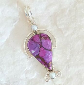 Purple sea jasper gemstone jewellery