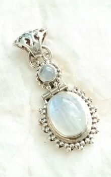 Moonstone crystal gemstone pendant