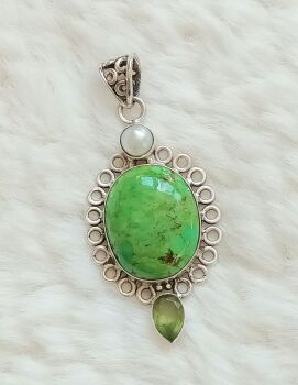 Sea jasper peridot gemstone jewellery