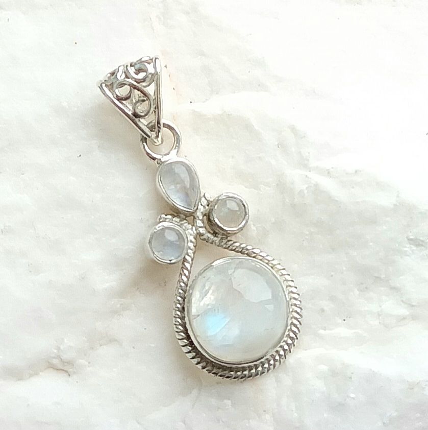 Moonstone Cabochon Gemstone Pendant