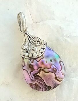 Mother of pearl silver pendant jewellery