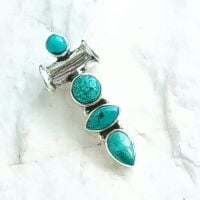 Turquoise 925 silver gemstone pendant