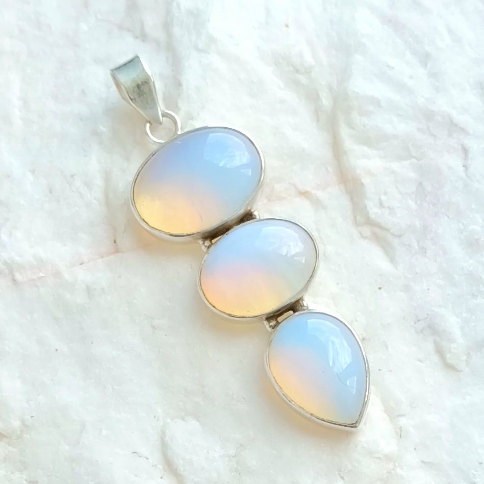 Opalite Opalescent Gemstone Jewellery Pendant