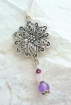 Amethyst sterling silver gemstone jewellery v2