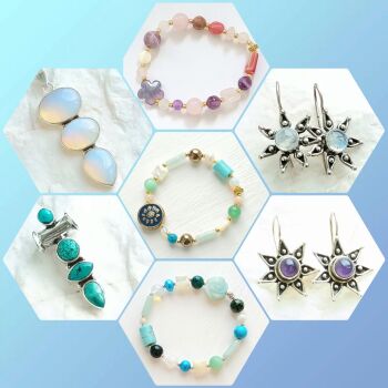 Crystal jewellery for october