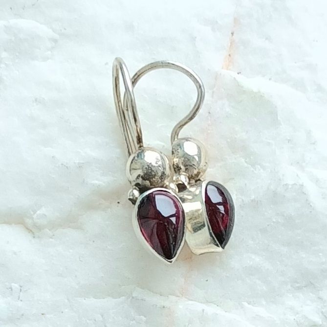 Garnet Gorgeous Crystal Gemstone Earrings