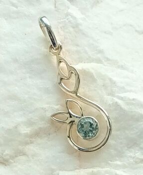 Blue topaz silver jewellery