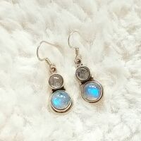 Moonstone jewellery gemstone earrings