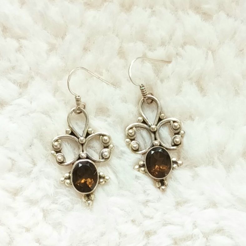 Smoky Quartz Super Multi Gemstone Earrings