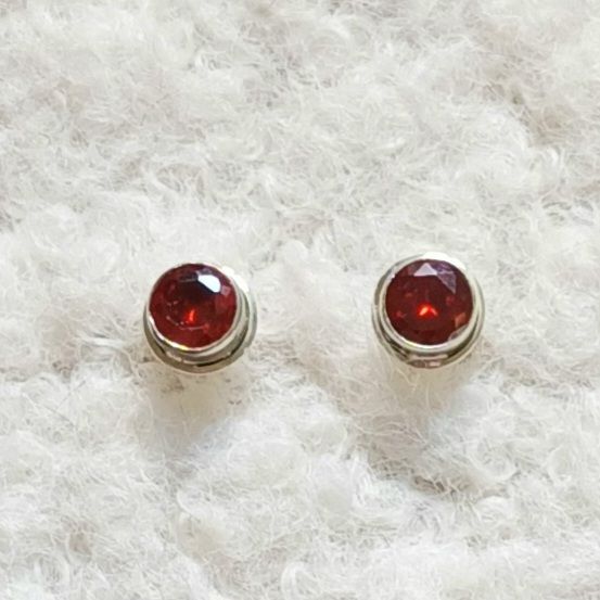 Garnet Gorgeous Crystal Gemstone Earrings