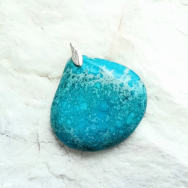 Aqua sea jasper gemstone jewellery