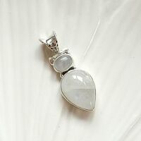 Moonstone silver pendant