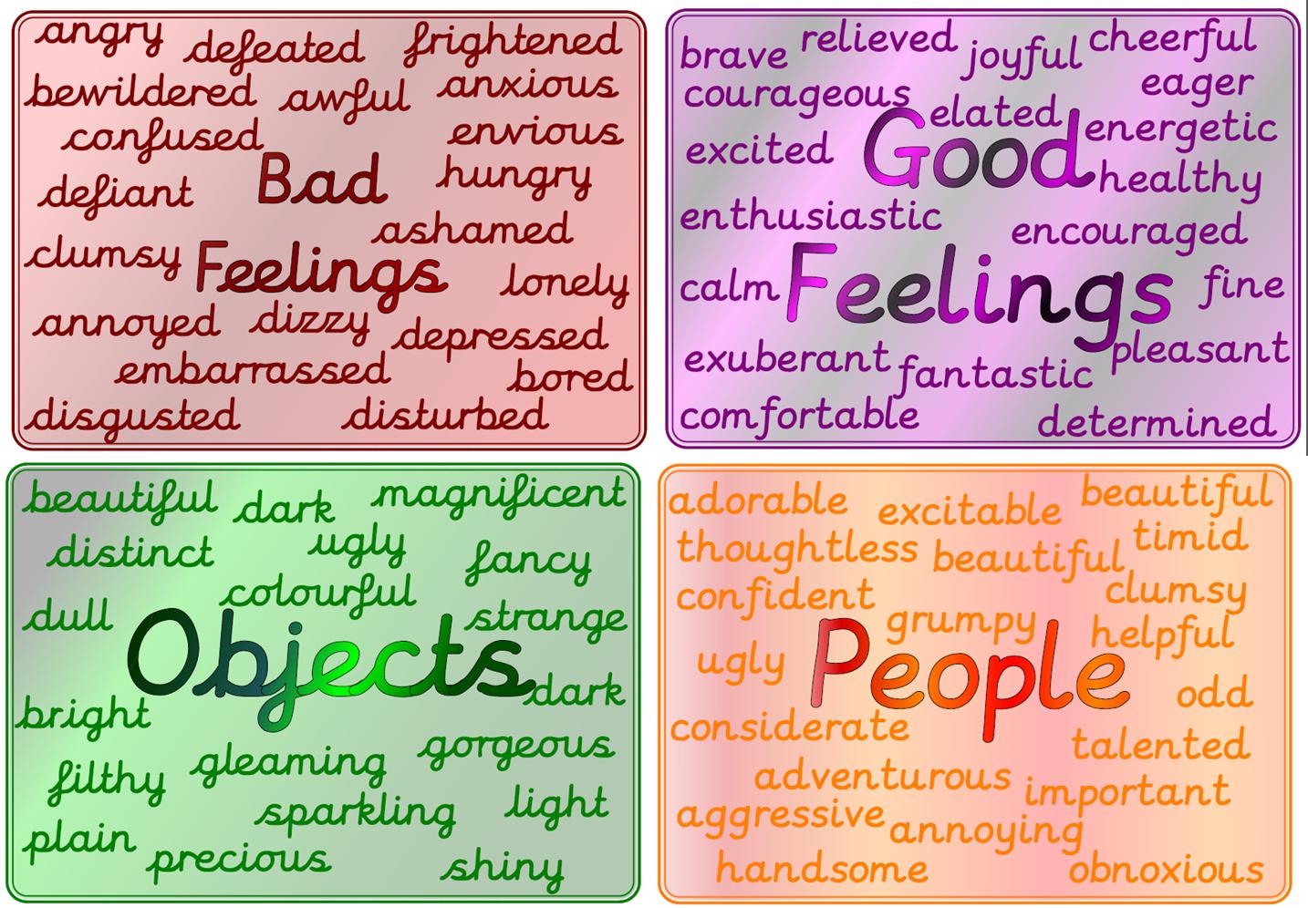 Synonyms display poster pack