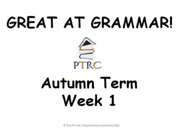 Year 1/2 Great at Grammar - Autumn Term Pack