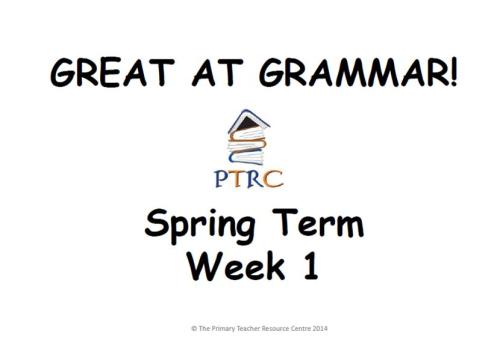 Year 3/4 Great at Grammar - Spring Term Pack