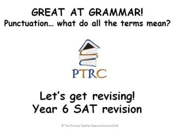 Great at Grammar - Punctuation Multiple Choice Quiz and Activty SATs Revision Powerpoint